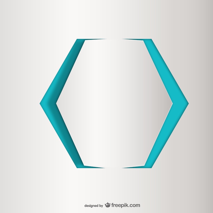 Vector gratuito hexágono abstracto