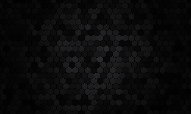 Hexágono de fondo abstracto textura negra
