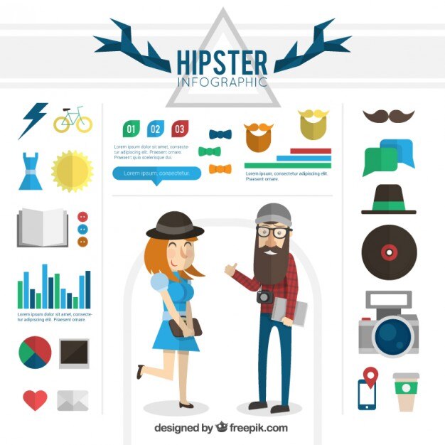 Hipster infografía