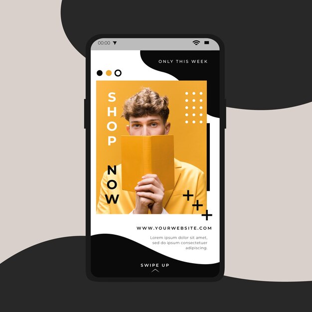Historia de Instagram con oferta de comprar ahora