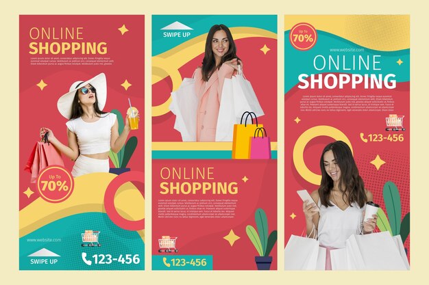 Historias de instagram de compras en línea