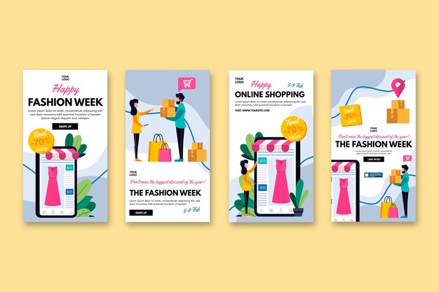 Historias de instagram de compras en línea
