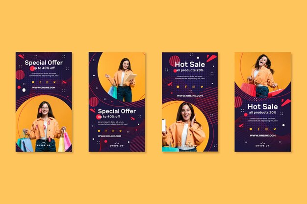 Historias de instagram de compras en línea