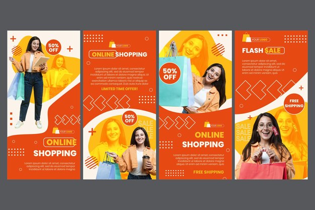 Historias de instagram de compras en línea