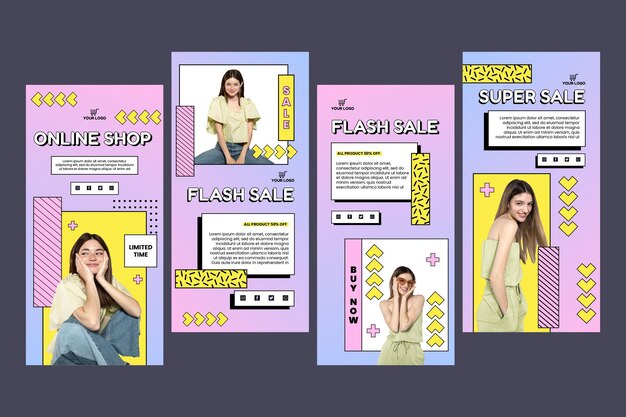 Historias de instagram de compras en línea