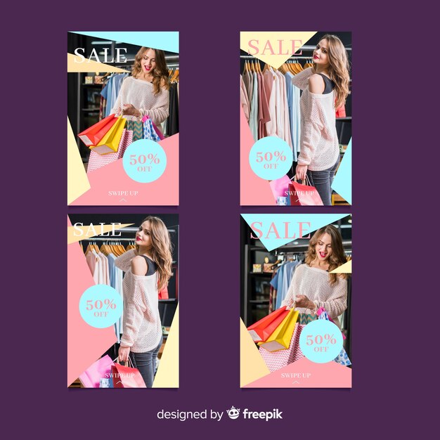 Historias de instagram de compras de ropa