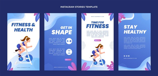 Historias de instagram de gradient fitness
