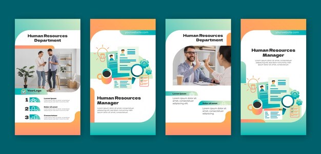 Historias de instagram de recursos humanos degradados