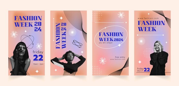 Las historias de Instagram de la semana de la moda Gradient