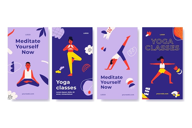 Historias de instagram de yoga