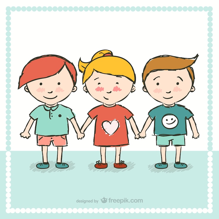 Vector gratuito historieta kindergarten
