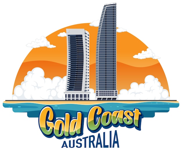 Vector gratuito hito del edificio gold coast australia