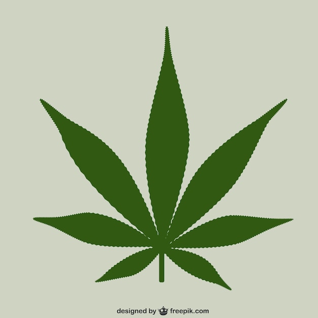 Hoja de marihuana vectorial