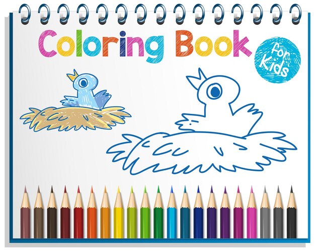 Hoja de trabajo de libro para colorear para niños