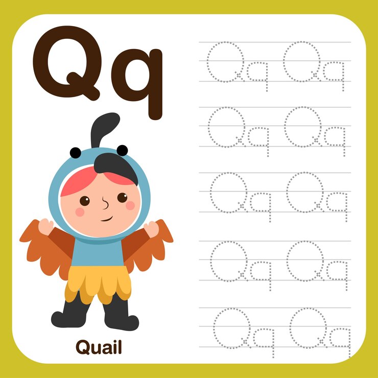 Vector gratuito hoja de trabajo preescolar para practicar la motricidad fina con mayúsculas y letras de caligrafía