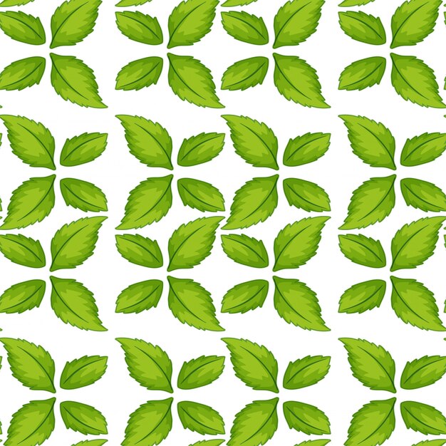 Hoja verde de patrones sin fisuras