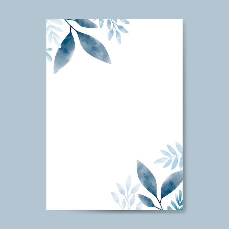 Vector gratuito hojas de acuarela con diseño de espacio de copia
