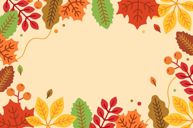 las hojas de otoño de gráficos vectoriales