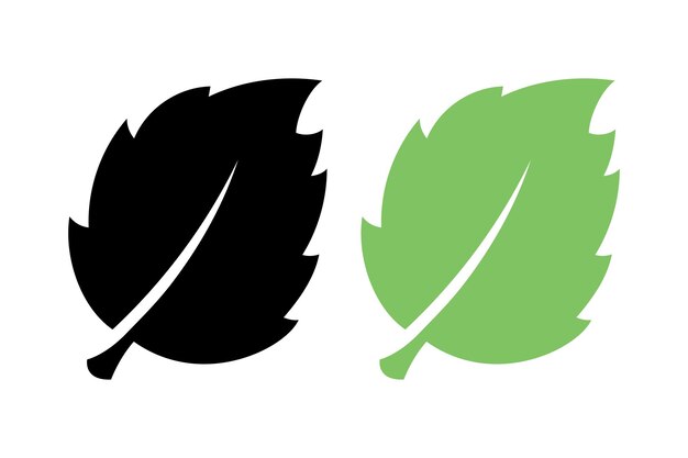 Hojas verdes y negras