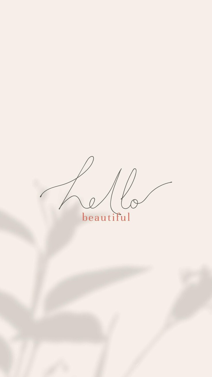 Vector gratuito hola hermoso fondo de pantalla móvil