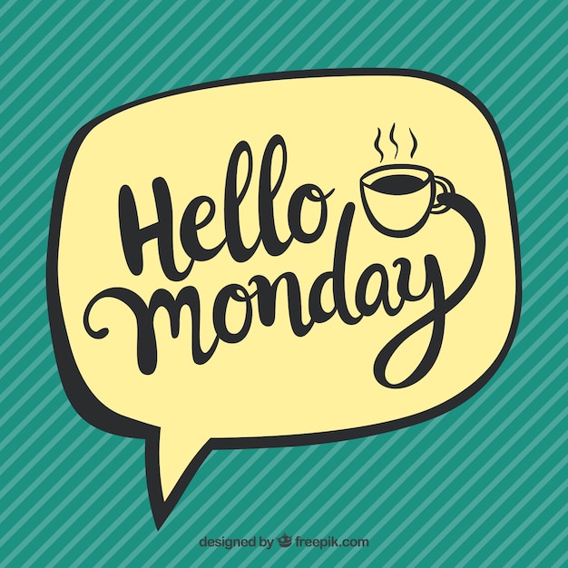 Hola lunes, estilo comic