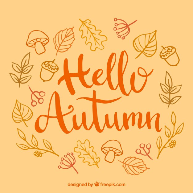 Hola otoño, colores cálidos