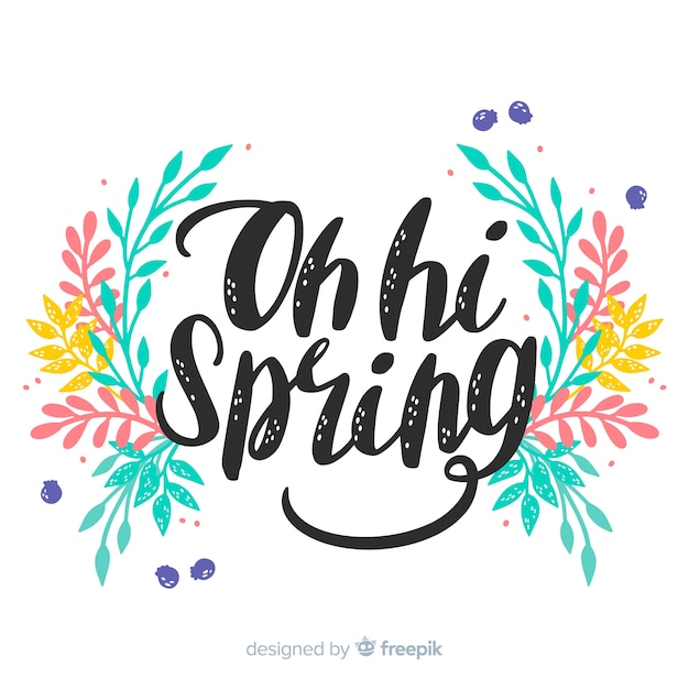 Hola Spring Lettering