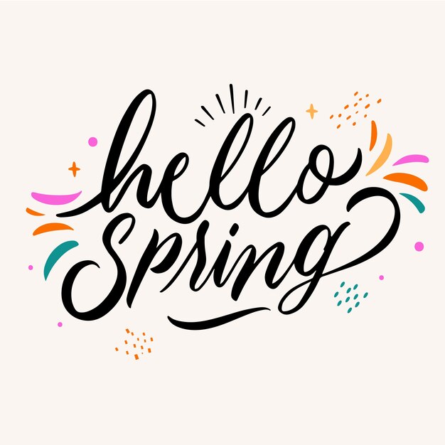Hola Spring Lettering