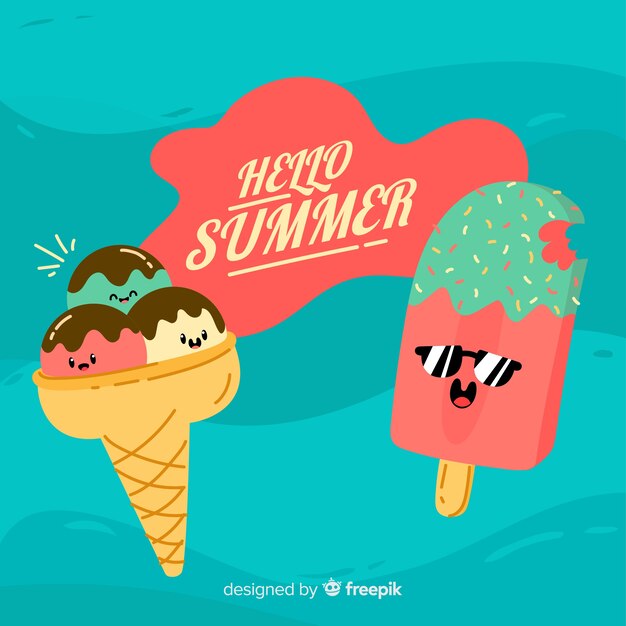 Hola verano de fondo