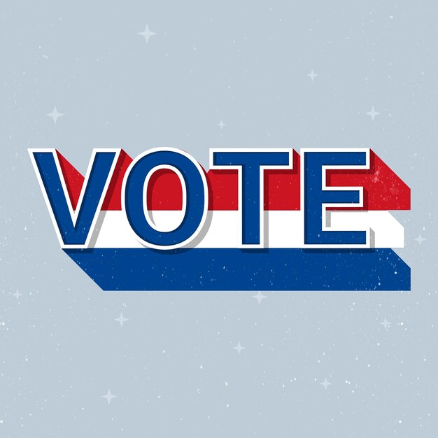 Holanda elección voto texto vector democracia