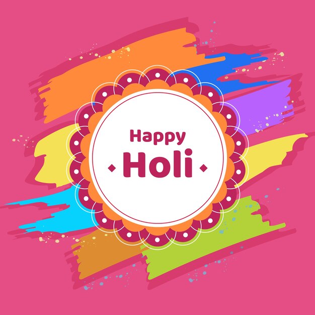 Holi gulal colorido