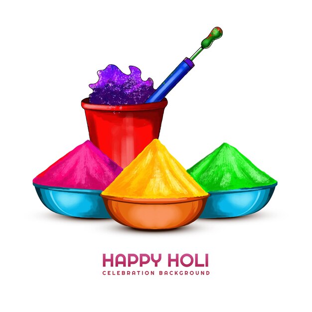El holi indio es el festival tradicional de los colores.