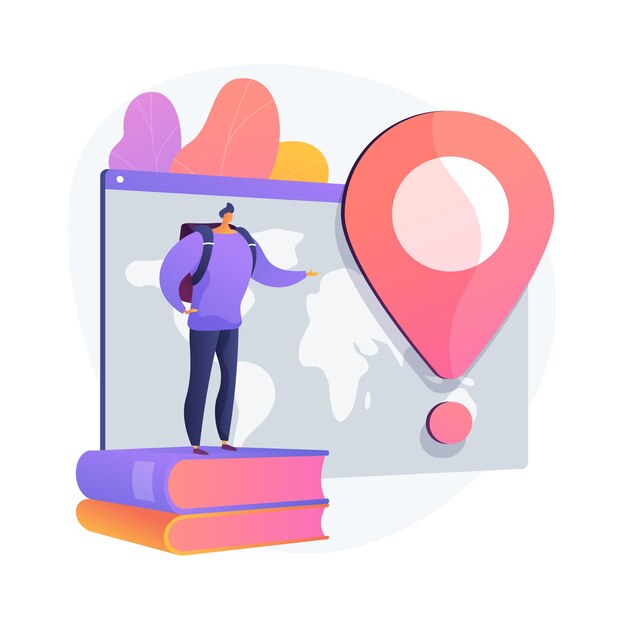 Hombre de aventura de vacaciones. Turismo internacional, recorrido turístico mundial, programa de intercambio de estudiantes. Turista con mochila viajando al extranjero.
