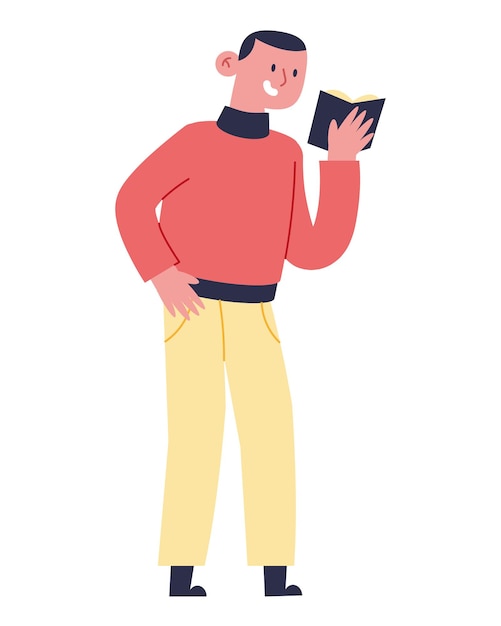 hombre estudiando librito