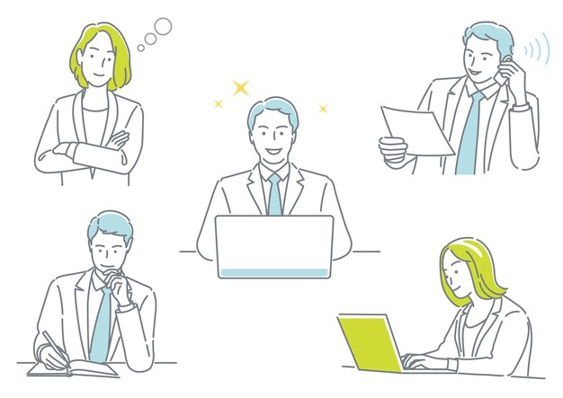 Hombre de negocios y mujer de negocios trabajando en su oficina expresando diferentes emociones