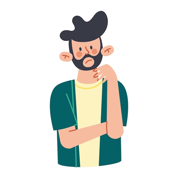 hombre pensando despistado