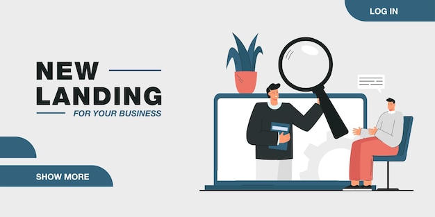 Hombre que tiene una videollamada con un psicólogo. Paciente hablando de problemas ilustración vectorial plana. Servicio de soporte, ayuda, concepto de asesoramiento para banner, diseño de sitio web o página web de destino