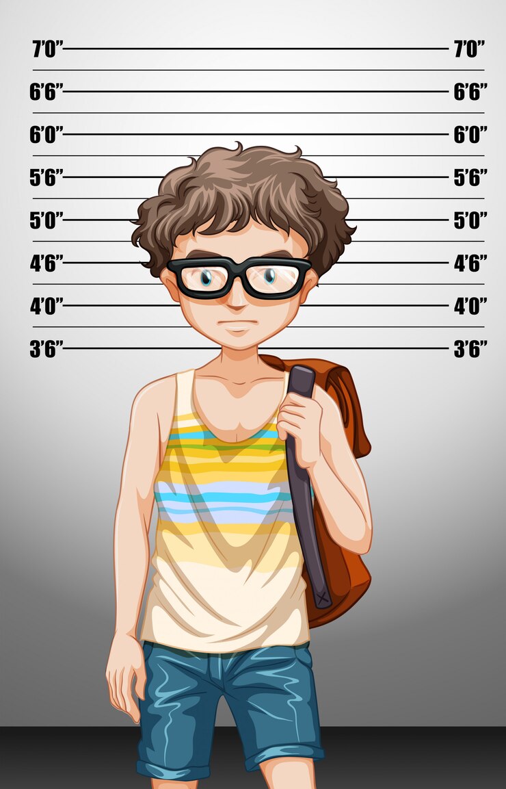 Vector gratuito hombre tomando foto para personaje de visa