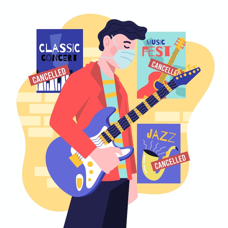 Vector gratuito hombre triste por evento cancelado
