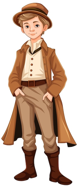 hombre vestido con traje vintage victoriano