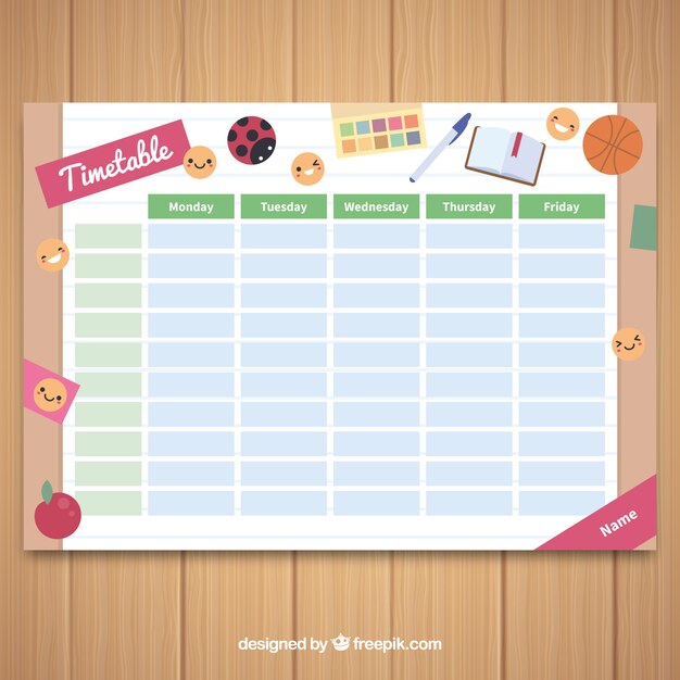 Horario escolar de vuelta al cole