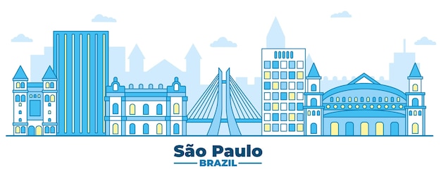 Vector gratuito horizonte de sao paulo