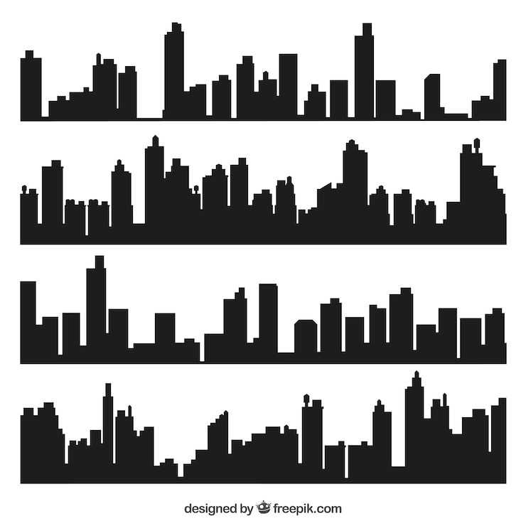 Vector gratuito los horizontes de las ciudades