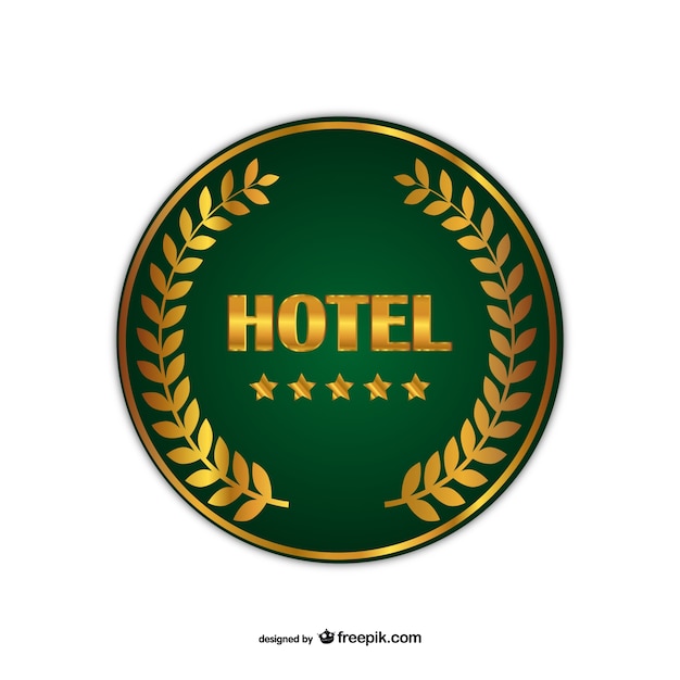 Hotel insignia vector