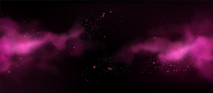 Vector gratuito humo rojo en banner oscuro
