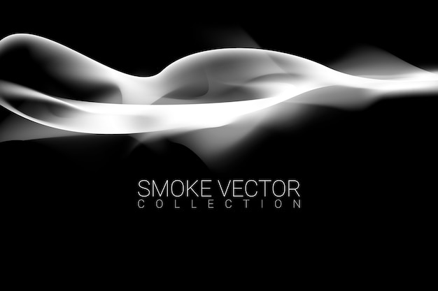 Vector gratuito humo sobre fondo negro