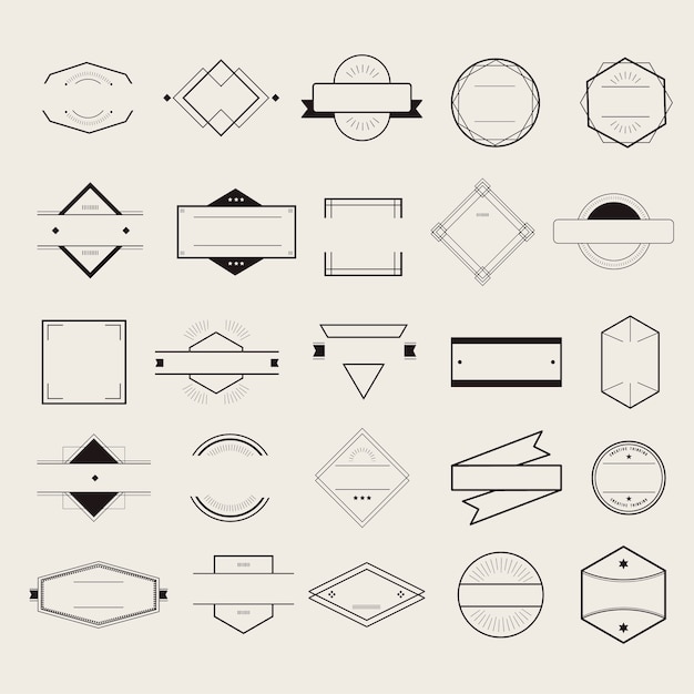 Icon Symbol Badge Logo Collection Concept