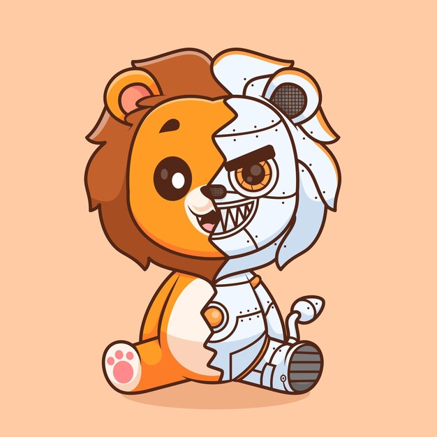 Icon Vector de dibujos animados Ilustración Icon Tecnología Animal Vector plano aislado