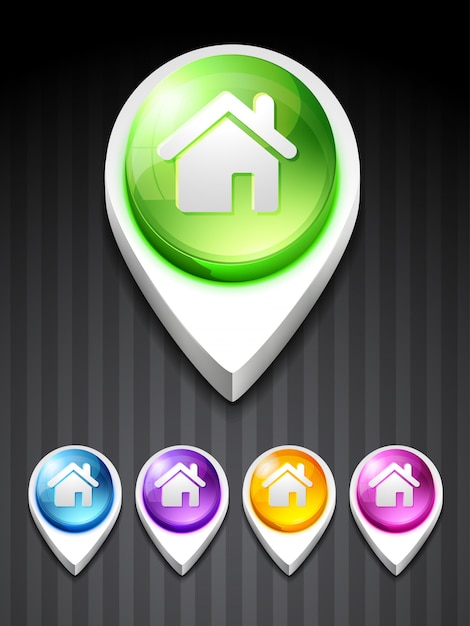 Vector gratuito icono 3d de casa