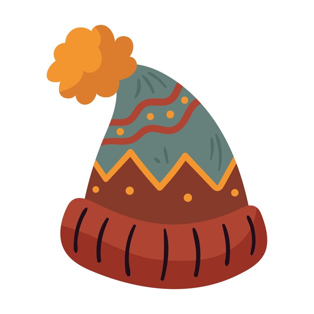 icono de accesorio de gorro tejido